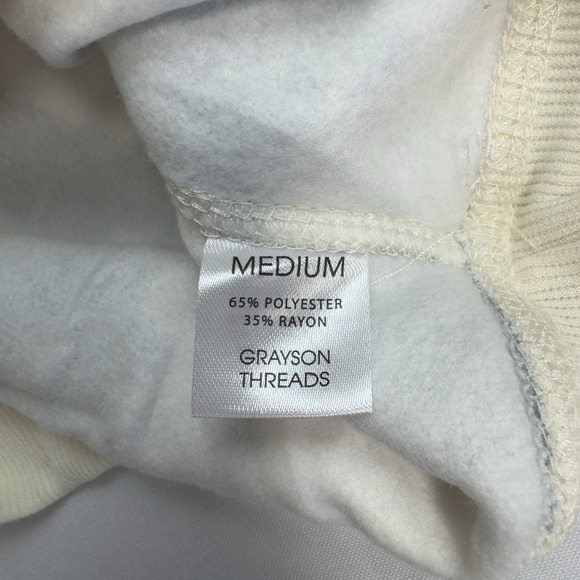 Grayson Threads Cream Tie Dye Long Sleeve Graphic Shirt Size M Choose Happy - Picture 5 of 6